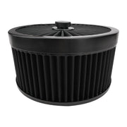 Proflow Air Filter Assembly Flow Top Round Black 9in. x 5in. Suit 5-1/8in. Flat Base - PFEAF-230127B