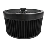 Proflow Air Filter Assembly Flow Top Round Black 9in. x 5in. Suit 5-1/8in. Flat Base - PFEAF-230127B
