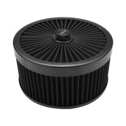 Proflow Air Filter Assembly Flow Top Round Black 9in. x 5in. Suit 5-1/8in. Flat Base - PFEAF-230127B PFEAF-230127B