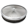 Proflow Air Filter Assembly Flow Top Round Stainless Steel 14in. x 3in. Suit 5-1/8in. Neck Recessed Base - PFEAF-350076S PFEAF-350076S