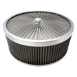 Proflow Air Filter Assembly Flow Top Round Stainless Steel 14in. x 4in. Suit 5-1/8in. Neck Recessed Base - PFEAF-350102S PFEAF-350102S