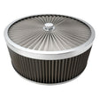 Proflow Air Filter Assembly Flow Top Round Stainless Steel 14in. x 5in. Suit 5-1/8in. Neck Recessed Base - PFEAF-350127S PFEAF-350127S