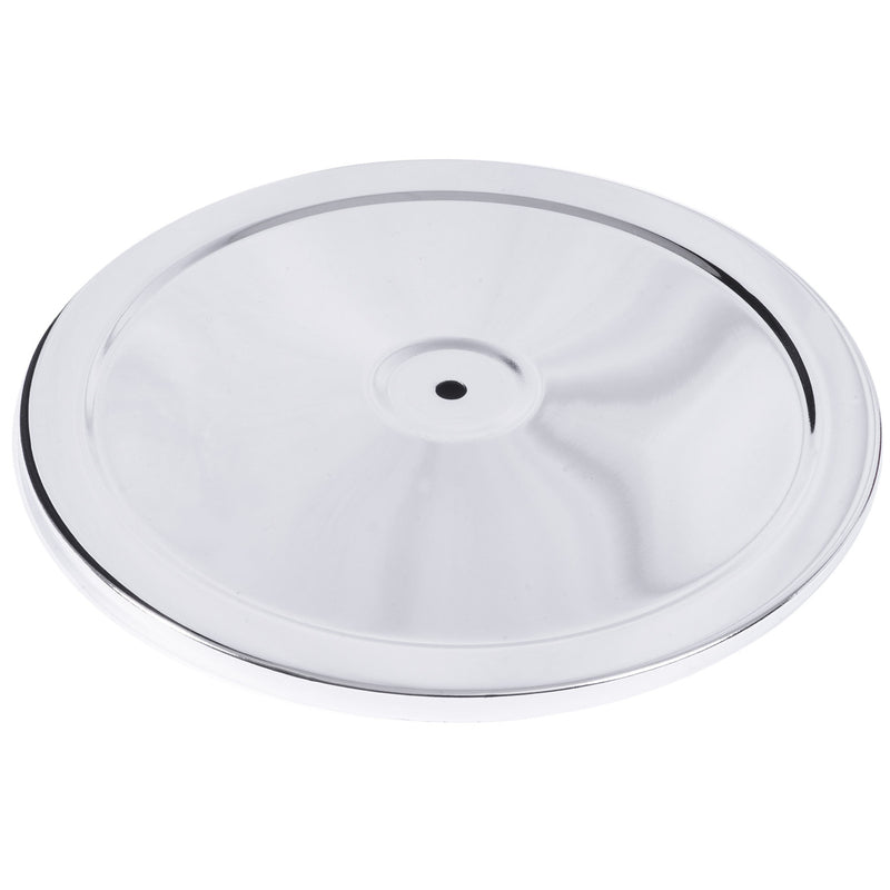 Proflow Air Filter Top Round 14in, Chrome, No Logo, Each - PFEAF-55350-NL PFEAF-55350-NL