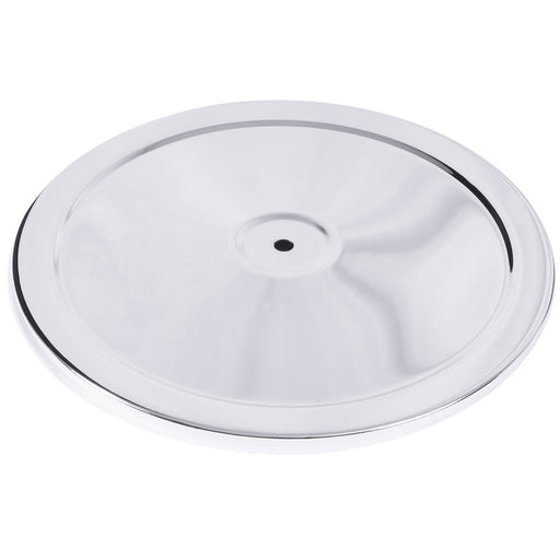 Proflow Air Filter Top Round 14in, Chrome, No Logo, Each - PFEAF-55350-NL PFEAF-55350-NL
