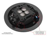 Proflow Air Filter Stamped Steel Base Black, 14in'', for Holley EFI Sniper , Each - PFEAF-58350-BKK-SN