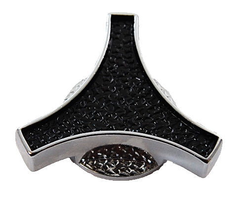 Proflow Air Cleaner Nut Black-Chrome Tri Bar Large 1/4-20 Thread - PFEAF-5980 PFEAF-5980