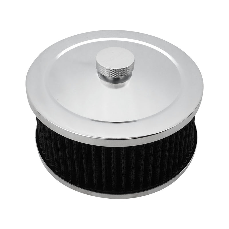 Proflow Air Filter Assembly Round 6in. x 3in, Chrome - PFEAF-6150076B PFEAF-6150076B