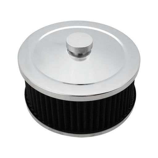 Proflow Air Filter Assembly Round 6in. x 3in, Chrome - PFEAF-6150076B PFEAF-6150076B