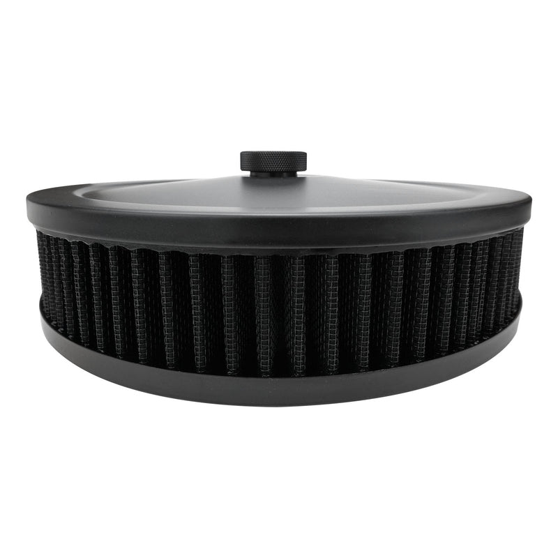 Proflow Air Filter Assembly Round 9in. x 2in, Black - PFEAF-6230051BKK