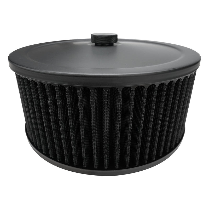 Proflow Air Filter Assembly Round 9in. x 4in, Black - PFEAF-6230102BKK