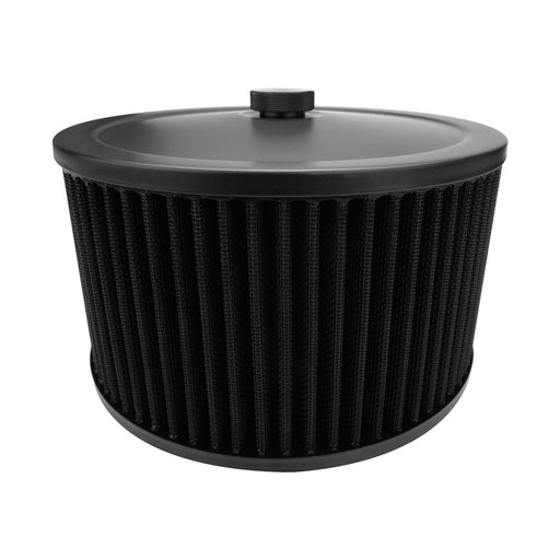 Proflow Air Filter Assembly Round 9in. x 5in, Black - PFEAF-6230127BKK