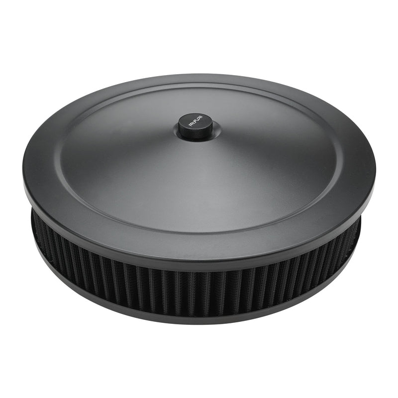 Proflow Air Filter Assembly Round 14in. x 3in, Black, Flat Base, - PFEAF-6350076BKK PFEAF-6350076BKK
