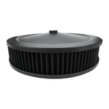 Proflow Air Filter Assembly Round 14in. x 4in, Black, Recessed Base,, Each - PFEAF-6350102BKK-R