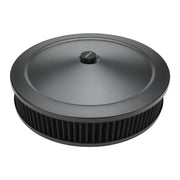 Proflow Air Filter Assembly Round 14in. x 5in, Black, Flat Base, - PFEAF-6350127BKK PFEAF-6350127BKK