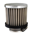 Proflow Breather Filter Clamp On, 75mm High, Rubber Base Suit 1.5in. Tube, Chrome - PFEAF-7526 PFEAF-7526
