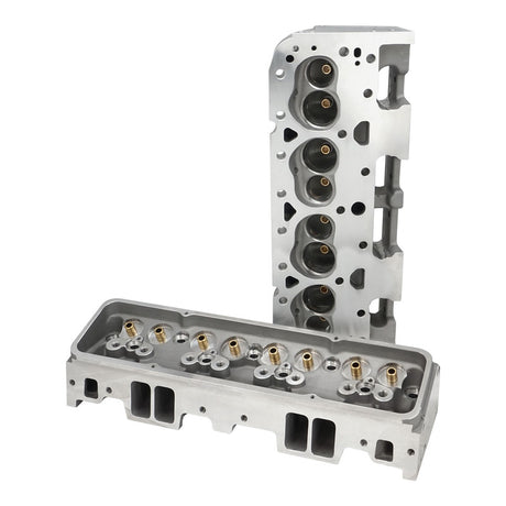 Cylinder Heads, Aluminium, Bare, 64cc Chamber, Straight Plug, 180cc Intake Runner, SB Chevrolet, Pair - PFEAHC18064SPBE PFEAHC18064SPBE