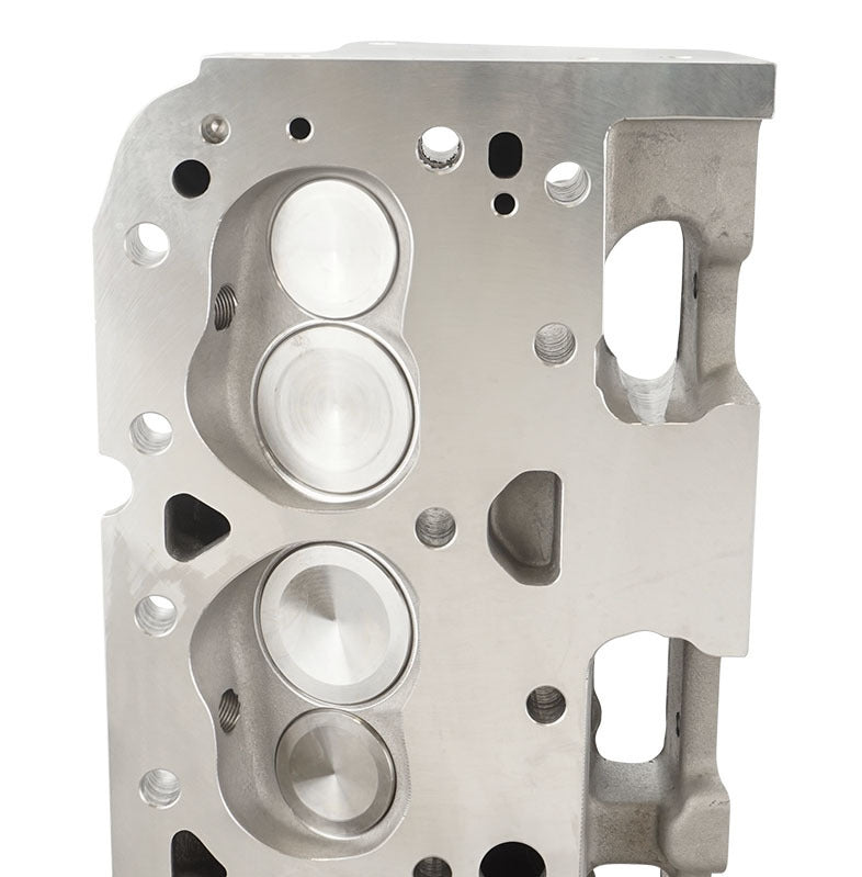 Proflow Cylinder Heads, SuperMax 210 CNC, SB Chev, Aluminum, Assembled, Studs & G/Plates, 64cc Chamber, Angle Plug, 210cc Intake Runner, 600HP, Pair - PFEAHC21064-CNC