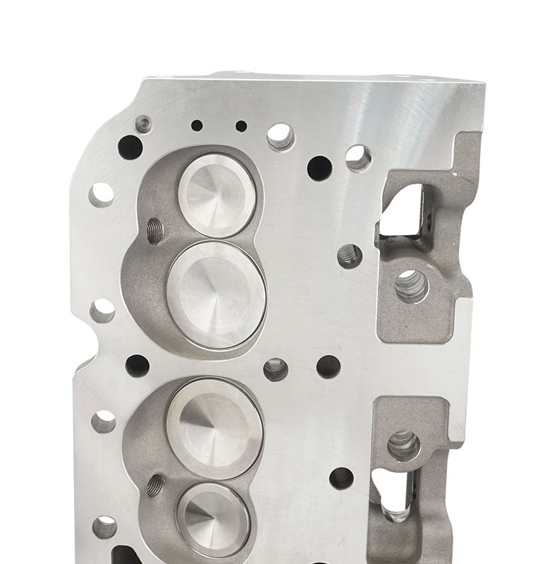 Proflow Cylinder Heads, SuperMax 210, SB Chev, Aluminum, Assembled, Inc Studs & G/Plates, 64cc Chamber, Angle Plug, 210cc Intake Runner, 600HP, Pair - PFEAHC21064
