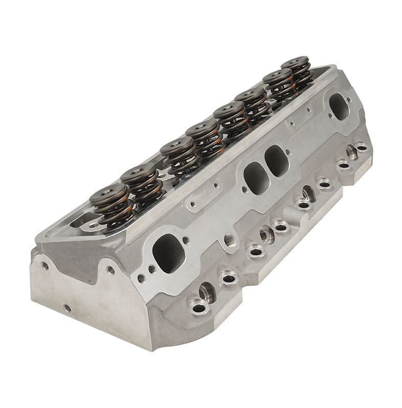 Proflow Cylinder Heads, SuperMax 210, SB Chev, Aluminum, Assembled, Inc Studs & G/Plates, 64cc Chamber, Angle Plug, 210cc Intake Runner, 600HP, Pair - PFEAHC21064