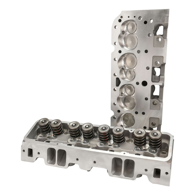 Proflow Cylinder Heads, SuperMax 220 CNC, SB Chev, Aluminum, Assembled, 7/16 Studs & G/Plates 64cc Chamber, Angle Plug, 210cc Intake Runner,600HP,Pair - PFEAHC22064-CNC PFEAHC22064-CNC