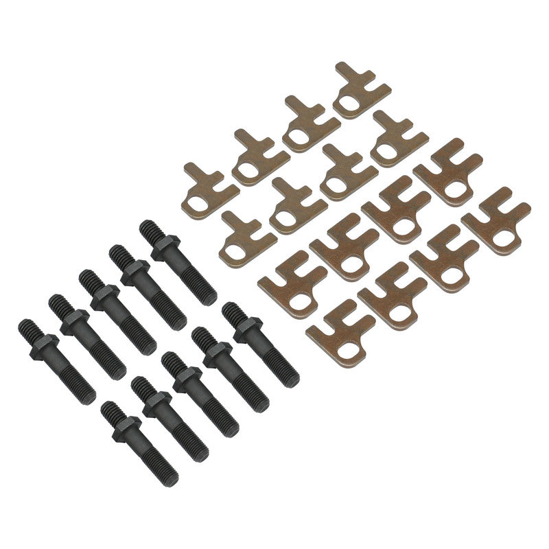 Proflow Cylinder Heads, SuperMax 220, SB Chev, Aluminum, Assembled,7/16 Studs, Adj G/Plates 64cc Chamber, Angle Plug, 220cc Intake Runner, 600HP, Pair - PFEAHC22064