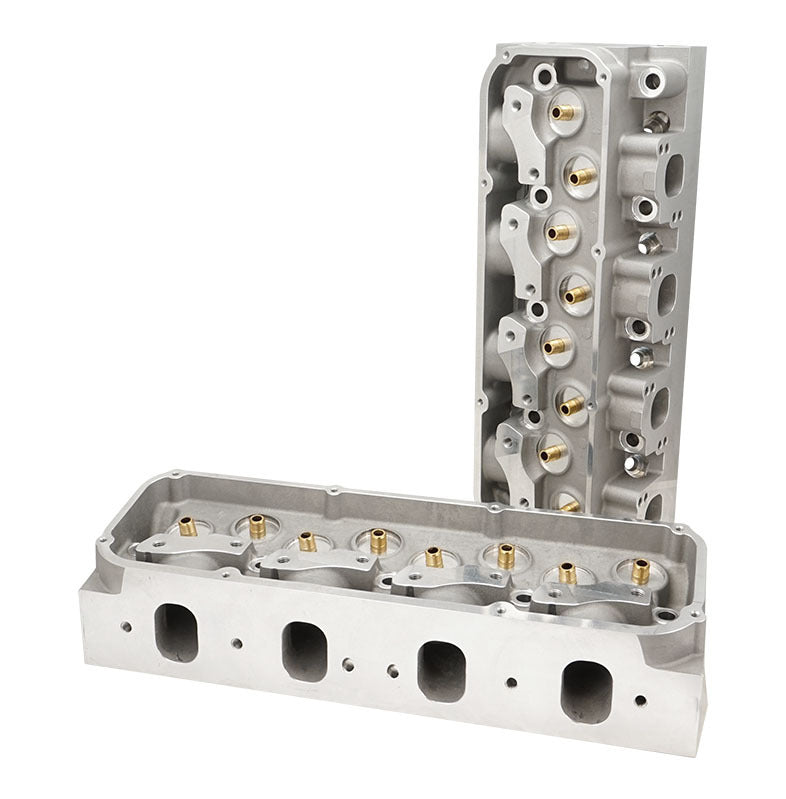 Proflow Cylinder Heads, AirMax 200, Bare Aluminium, Ford Cleveland , 2V 68cc Chamber, 205cc Intake Runner, Pair - PFEAHF20068-2V-BARE PFEAHF20068-2V-BARE