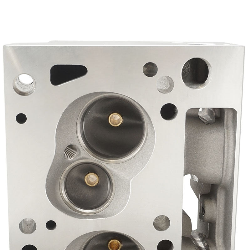 Proflow Cylinder Heads, AirMax 200, Bare Aluminium, Ford Cleveland , 2V 68cc Chamber, 205cc Intake Runner, Pair - PFEAHF20068-2V-BARE