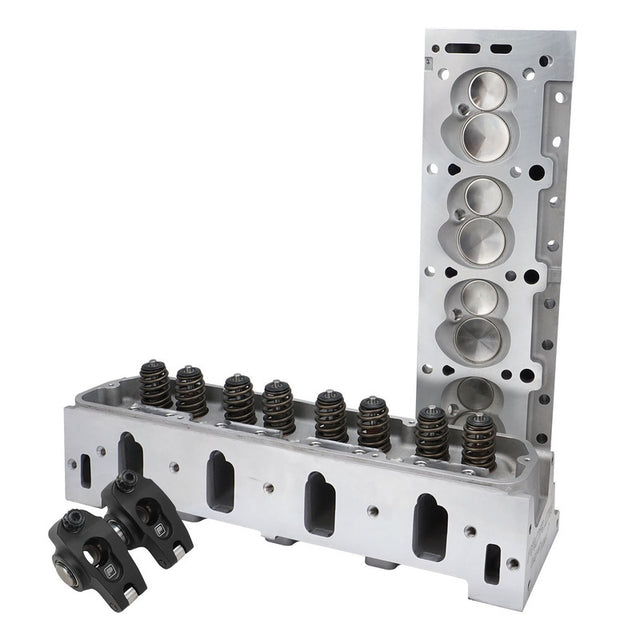 Proflow Cylinder Heads & Rocker Kit, SuperMax EFI Aluminium, Complete, 590 HP, 63cc Chamber, 200cc Intake Runner, EFI Holden Commodore VN, Pair - PFEAHH20063-EFI-RRK6 PFEAHH20063-EFI-RRK6