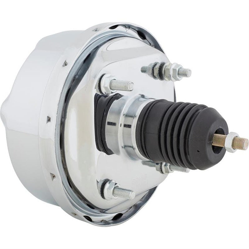 Proflow Power Brake Booster Universal 7in. Single Diaphragm, Chrome - PFEBB7001CH PFEBB7001CH