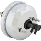 Proflow Power Brake Booster Universal 7in. Single Diaphragm, Chrome - PFEBB7001CH