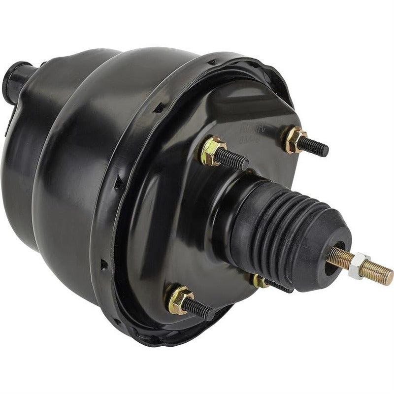 Proflow Power Brake Booster Universal 7in. Dual Diaphragm, Black - PFEBB7537BK
