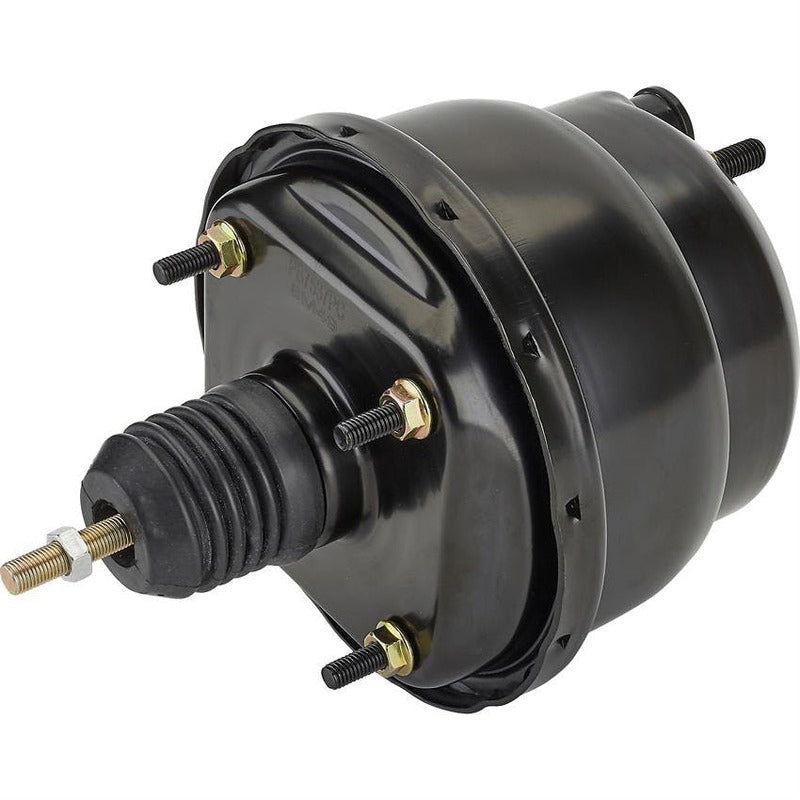 Proflow Power Brake Booster Universal 7in. Dual Diaphragm, Black - PFEBB7537BK