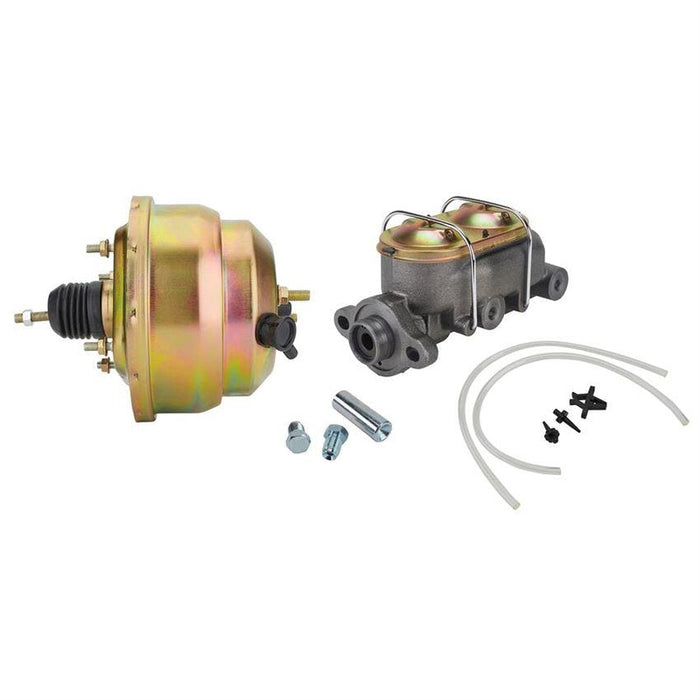 Proflow 8'' Brake Booster & Master Cylinder Combo, Universal, Master Cyl 1'' Bore, 8" Dual Diaphragm Booster, Kit - PFEBBK8000-KIT