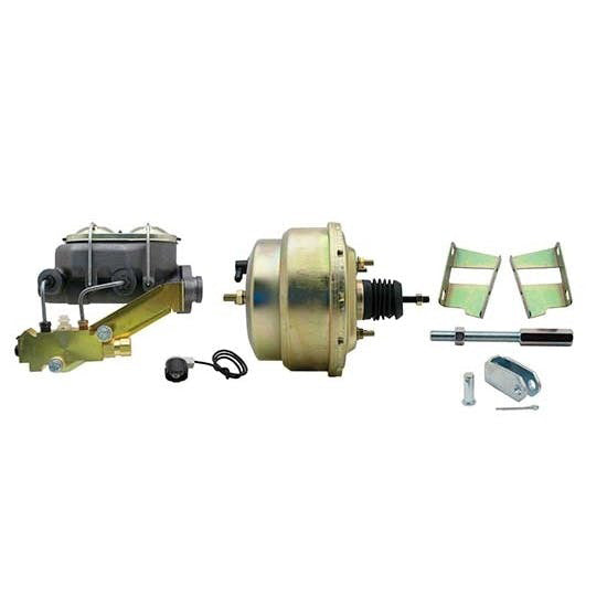 Proflow 8'' Dual Brake Booster & Master Cylinder Combo, GM 58-78 Brake Booster Kit, 1-1/8 '', Kit - PFEBBK8500-KIT