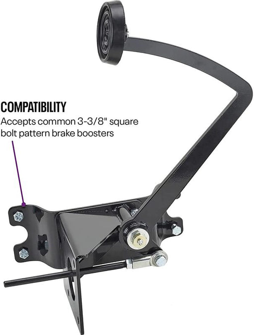 Proflow Universal Brake Pedal Assembly, Under-Floor Pedal Assembly, Kit - PFEBBKBK-MTUND