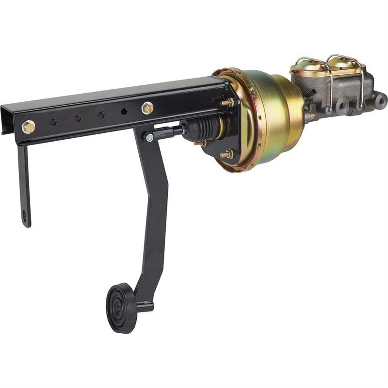 Proflow Universal Brake Pedal Assembly, Under-Dash Brake Pedal Mount Bracket, Black - PFEBBKBK-MT