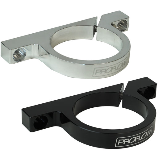 Proflow Aluminium Ignition Coil Bracket, Polished, 55mm Id, Each - PFEBBKP