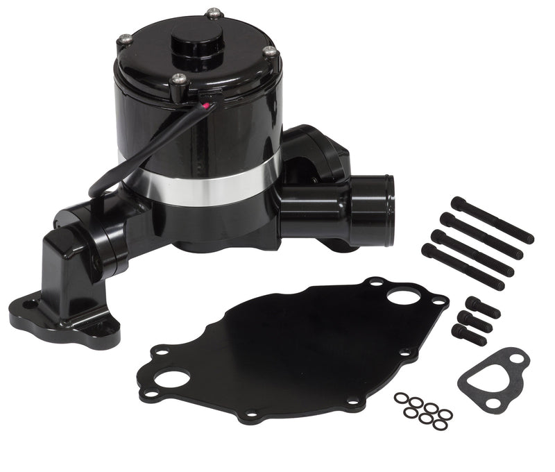 Proflow Water Pump, Electric, Aluminium, Black, 132 LPM/35 GPM at 12 Volts, SB For Ford 289-351W, Each - PFEBEW5502 PFEBEW5502