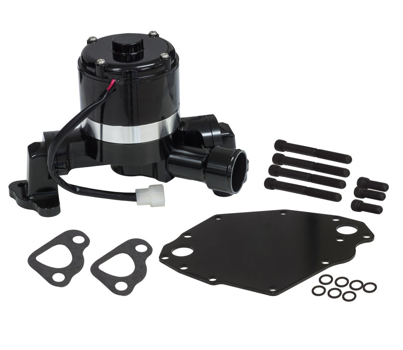 Proflow Water Pump, Electric, Aluminium, Black, 132 LPM/35 GPM at 12 Volts, SB For Ford 302-351C, Each - PFEBEW5503 PFEBEW5503