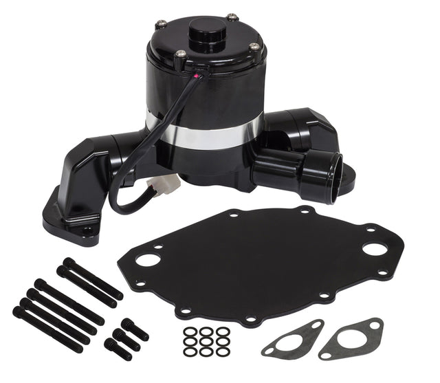 Proflow Water Pump, Electric, Aluminium, Black, 132 LPM/35 GPM at 12 Volts, BB For Ford 429-460, Each - PFEBEW5504 PFEBEW5504