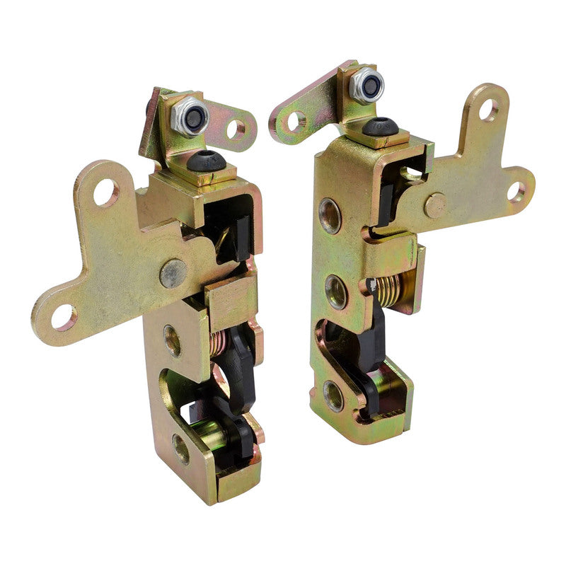 Proflow Universal Mini Bear Jaw Car Door Latch Set, Zinc Plated Latch, Kit - PFEBJ-10 PFEBJ-10