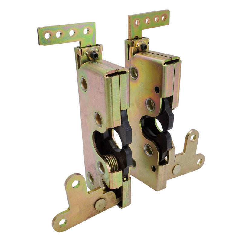 Proflow Universal Large Slim-Line Bear Jaw Car Door Latch Kit Zinc Plated, Two Stage Latch, Kit - PFEBJ-1 PFEBJ-1