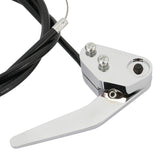 Proflow Universal Bear Jaw Door Latch Release, Boot Release, Chrome Handle with Cable Kit - PFEBJ-5