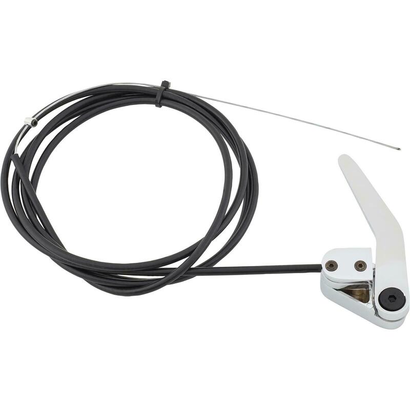 Proflow Universal Bear Jaw Door Latch Release, Boot Release, Chrome Handle with Cable Kit - PFEBJ-5 PFEBJ-5