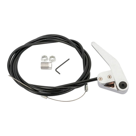 Proflow Universal Bear Jaw Door Latch Release, Boot Release, Chrome Handle with Cable Kit - PFEBJ-5 PFEBJ-5