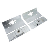 Proflow Universal Standard Bear Jaw Car Door Latch Kit, With Striker Plates, Zinc Plated, Two Stage Latch. Kit - PFEBJ-7