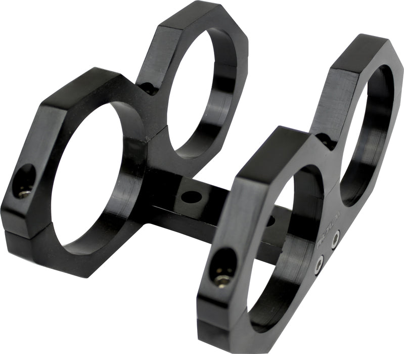 Proflow Fuel Pump Dual Mount Billet Aluminium 044 Bosch Bracket, Black - PFEBOSBILDUALBK PFEBOSBILDUALBK