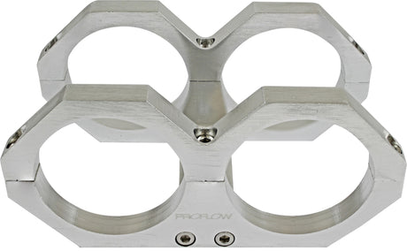 Proflow Fuel Pump Dual Mount Billet Aluminium 044 Bosch Bracket, Silver - PFEBOSBILDUALS PFEBOSBILDUALS