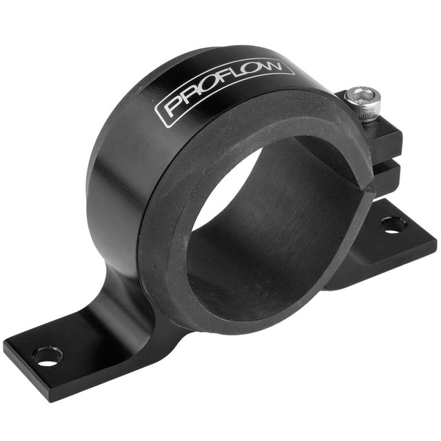 Proflow Fuel Pump Single Mount, Bosch 044 Style Bracket, Black, Each - PFEBOSBKBLK PFEBOSBKBLK