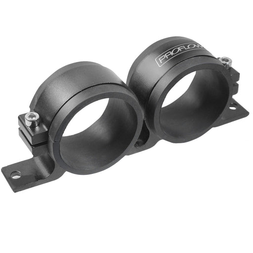 Proflow Fuel Pump Dual Mount Dual Bosch 044 Bracket, Black - PFEBOSDUALBKTBK PFEBOSDUALBKTBK